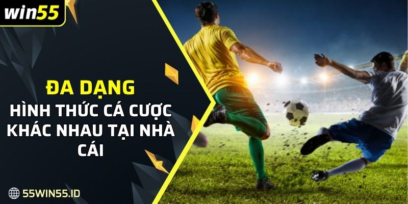 Đa dạng hình thức cá cược khác nhau tại nhà cái