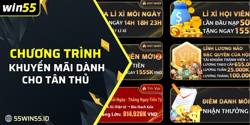 Các chương trình khuyến mãi đi kèm dành cho tân thủ