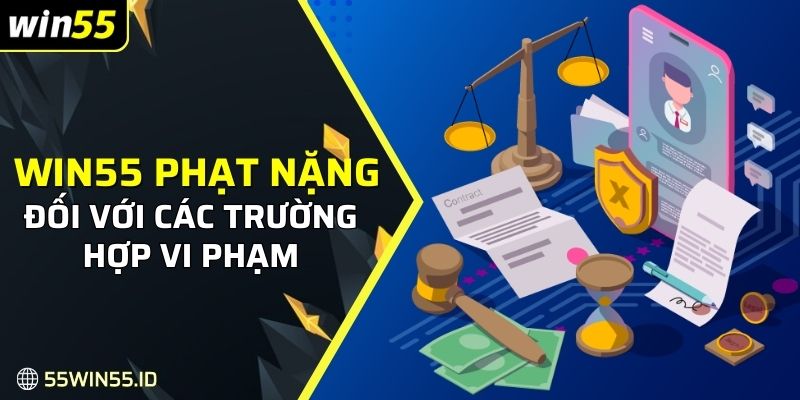 WIN55 xử phạt nặng đối với các trường hợp vi phạm